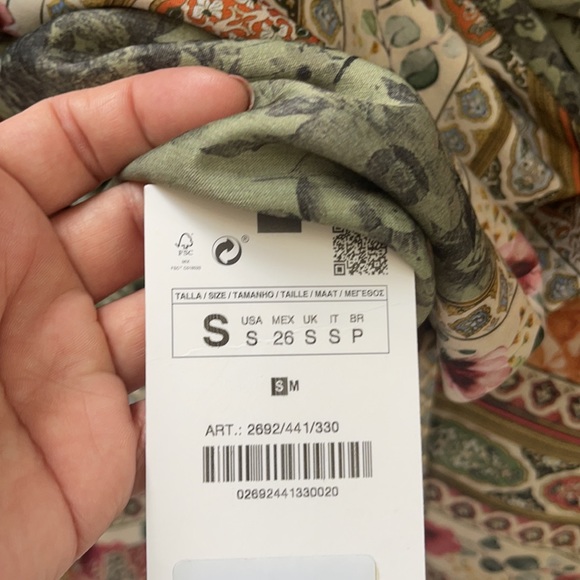 ZARA REVERSIBLE PRINTED KIMONO - Picture 15 of 16